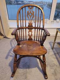 Antique Windsor Rocking Chairs: Elm & Oak Childs Seating ...