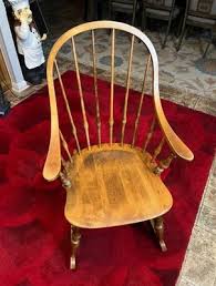 Vintage Ethan Allen Circa 1776 Solid Maple Windsor Ricing ...