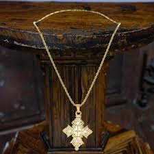 Handmade 14K Gold Ethiopian Orthodox Christian Art Cross ...