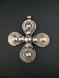 Ethiopian Cast Metal Cross Pendant | African Pendants — The Bead Chest