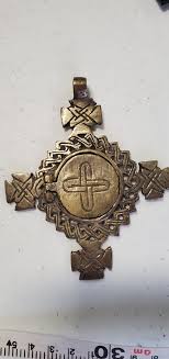Antique Coptic Cross Christian Pendant Handmade Opens Up To ...