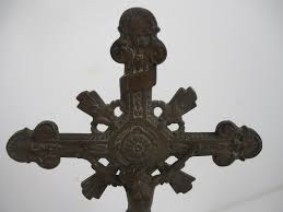 Antique Standing Table Altar Crucifix Cross Christianity ...