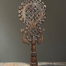 Vintage Large Ethiopian Folk Art Coptic Hand Carved Cross Finial - Etsy