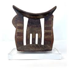 Vintage Ethiopian Kambaata Headrest with Acrylic Base – Our ...