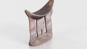 Headrest Africa Wood Furniture Prop 18 - 3D Model by ...