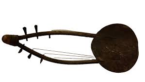 African Gourd Guitar Musical Instrument. RARE VINTAGE WALL ...