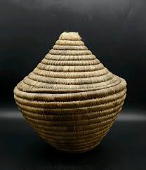 ETHIOPIAN HAND WOVEN Mesob Basket With Lid $24.42 - PicClick