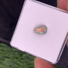 Stunning 2.70 Ct Ethiopian Black Opal Gemstone Full fire cBP134