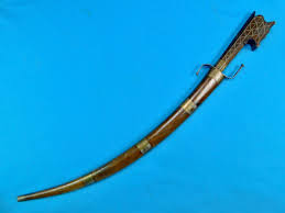 Antique Vintage Old North African Africa Nimcha Curved ...