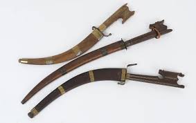Sold at Auction: Lot of Three Antique Moroccan Nimcha Swords.