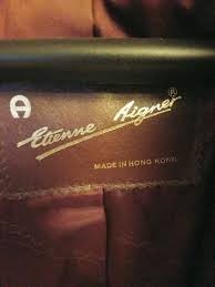 Vintage Etienne Aigner Leather Jacket Chocolate Brown Trench ...