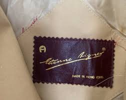 Vintage Etinne Aigner Trench Coat Sz 10 Hong Kong Beige ...