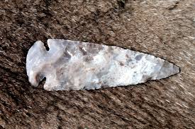 Flint Striped Stone Arrowhead, Native American - Etsy