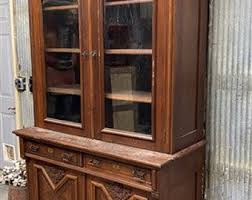 Walnut Dining Room Cabinet, Vintage China Hutch, Display ...