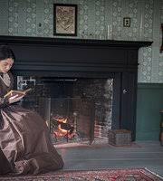 Nye Homestead sign out by the street on Old Country Road in ...