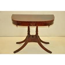 Duncan Phyfe Style Mahogany Flip Top Card Game Table C. 19th Cent. | Chairish