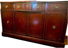 Antique Mahogany Sideboard Buffet Cabinet L 60x W 18 x H 35 ...