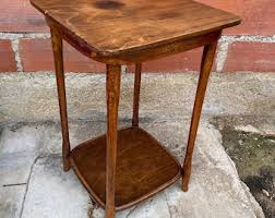 Step Side 2 Tiered Wood End Table Vintage Mid Century Modern CHOICE - Etsy