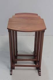 Vintage Mahogany Nesting Tables, 1930s for sale at Pamono