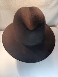Brown Lancaster 100% wool fedora hat Made in the U.S.A. size ...