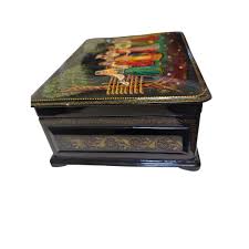 RARE Mid 20th Century Russian Vlezko Palekh Hand Painted ...