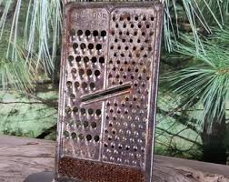ALL in One Pat. Pend. Rusty Steel Grater With Loop Handle Vintage Kitchen Gadget #2913 - Etsy