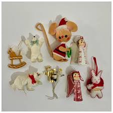 Vintage Christmas Decorations Angels, Mouse, Polar Bears ...