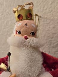 1967 Old King Cole & Mary Had A Little Lamb Doll Ornaments ...