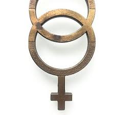 Interlocked Brass Male Female Symbols Minocin Tablets Promo ...