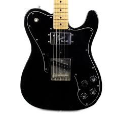 1997 Fender MIJ Telecaster Custom Electric Guitar Black | Cream City Music