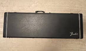 Vintage 1970's Fender USA Mustang Guitar Case Black Exterior ...