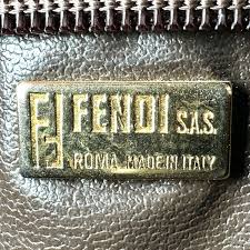 FENDI Zucchino Clutch Bag Brown Auth Purse Vintage From ...