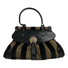 Velvet handbag Fendi Black in Velvet - 30128315