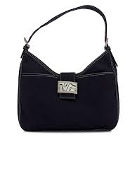 FWRD Renew Fendi Mama Baguette Shoulder Bag in Blue | FWRD
