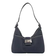 Baguette handbag Fendi Blue in Cotton - 56146945