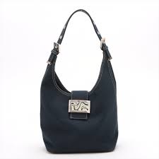 Fendi Canvas Mamma Baguette Shoulder bag Navy Blue ...