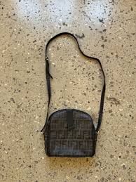 VERY RARE 80s FENDI ROMA ITALY 1925 CROSSBODY SHOULDER BAG ...