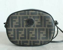 Authentic Vintage Fendi Zucca Round Shoulder Bag in PVC ...