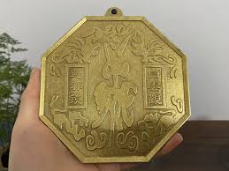 Tibet Temple Copper Yinyang Bagua Fengshui Symbol Mirror ...