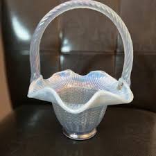 FENTON ART GLASS Blue Opalescent – Dancing Ladies – 8'' Vase - Etsy