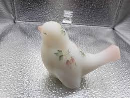 Vintage Fenton Milky White Glass Bird 95th Anniversary ...