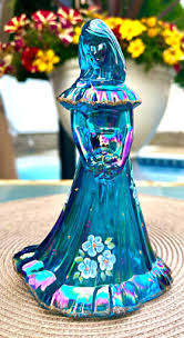 Fenton***OCEAN BLUE IRIDESCENT BRIDESMAID DOLL**Shelley ...