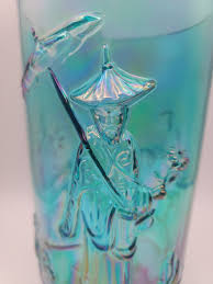 Vintage Fenton Emperor Vase, Collectible Fenton Blue ...