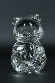 Fenton Crystal Glass Bear Figurine - Paperweight – Craze ...