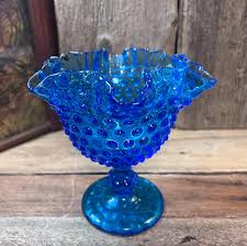 Blue Fenton Hobnail Glass - Etsy
