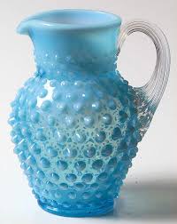 Hobnail Blue (Opalescent) 12 Oz Open Syrup by Fenton ...