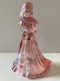 Fenton Iridized Pink Hand-Painted Bridesmaid Signed J Cunningham | eBay