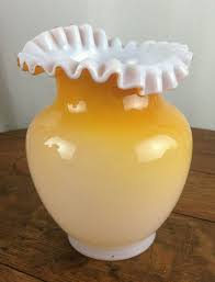 Vintage Stevens & William Ruffled Glass Vase 6" Tall | eBay