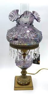 Fenton Violet Carnival Lamp
