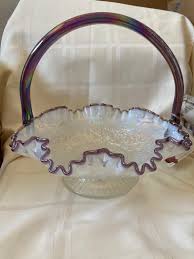 White Fenton Basket - Etsy